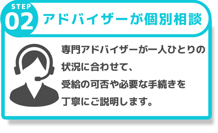 アドバイザーが個別相談